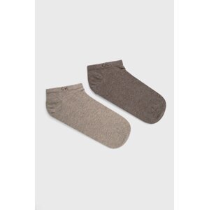Čarape Calvin Klein za muškarce, boja: smeđa, 701218707