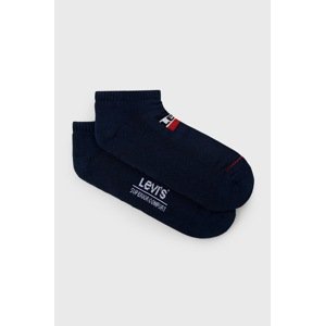 Čarape Levi's (2-pack) za muškarce, boja: tamno plava