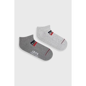Čarape Levi's za muškarce, boja: siva, 37157.0767-greycombo
