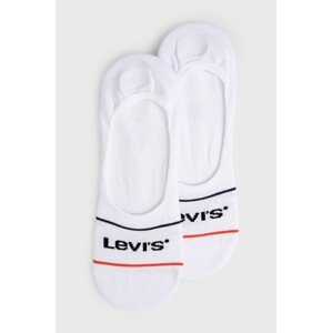 Čarape Levi's (2-pack) za muškarce, boja: bijela, 37157.0771-whitebluer