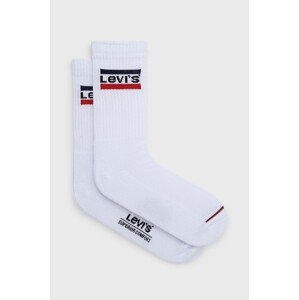 Čarape Levi's za muškarce, boja: bijela, 37157.0735-white