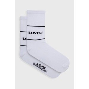 Čarape Levi's boja: bijela