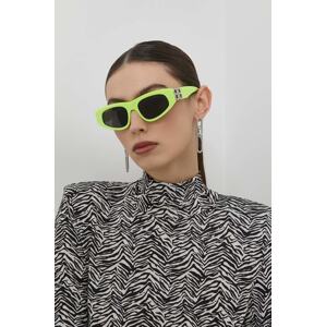Sunčane naočale Balenciaga za žene, boja: zelena