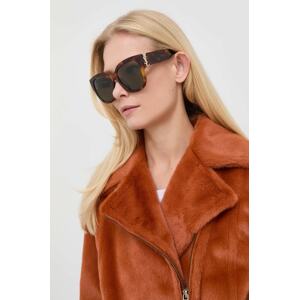 Sunčane naočale Saint Laurent za žene, boja: smeđa