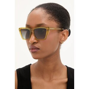 Sunčane naočale Saint Laurent za žene, boja: žuta