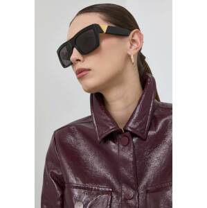 Sunčane naočale Bottega Veneta BV1178S za žene, boja: crna
