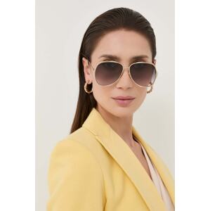 Sunčane naočale Chloé CH0183S za žene, boja: zlatna