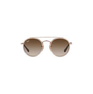 Dječje sunčane naočale Ray-Ban Round Double Bridge boja: smeđa, 0RJ9647S