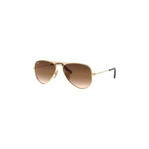 Dječje sunčane naočale Ray-Ban Junior Aviator boja: smeđa, 0RJ9506S