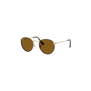 Sunčane naočale Ray-Ban ROUND METAL boja: smeđa, 0RB3447