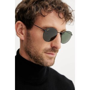 Sunčane naočale Ray-Ban ROUND METAL boja: crna, 0RB3447