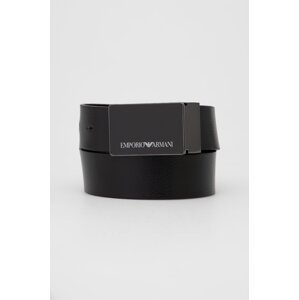 Kožni remen Emporio Armani za muškarce, boja: crna, Y4S427 YTU7J
