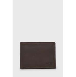Kožni novčanik Levi's boja: smeđa