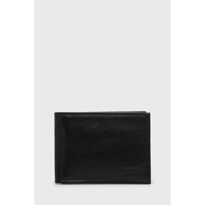 Kožni novčanik Levi's boja: crna