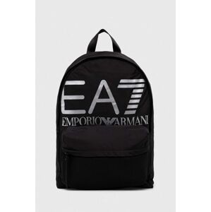 Ruksak EA7 Emporio Armani boja: crna, veliki, s tiskom