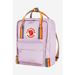 Ruksak Fjallraven Kanken Rainbow Mini boja: ljubičasta, mali, s aplikacijom, F23621.457.907-907