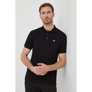 Pamučna polo majica Emporio Armani boja: bijela, bez uzorka, 8N1FQ2 1JTKZ