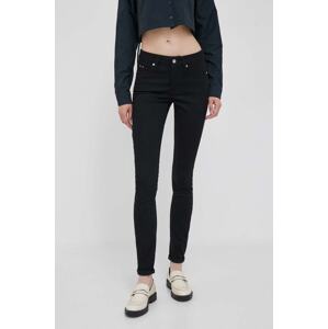 Traperice Calvin Klein Jeans za žene, boja: crna, J20J221582