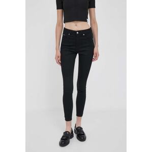 Traperice Calvin Klein Jeans za žene, boja: crna, J20J221587