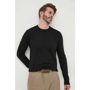Pulover s dodatkom kašmira Armani Exchange boja: crna, lagani