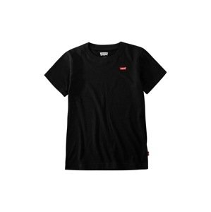 Dječja majica kratkih rukava Levi's boja: crna