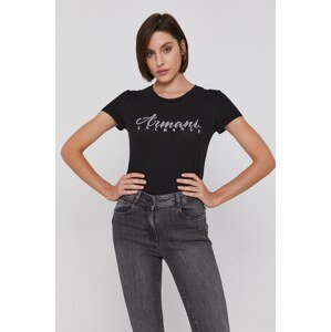 Pamučna majica Armani Exchange boja: crna, 8NYT91 YJG3Z NOS