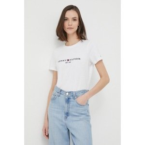 Pamučna majica Tommy Hilfiger boja: bijela, WW0WW31999