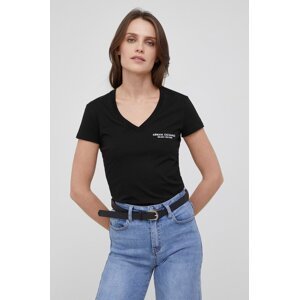 Pamučna majica Armani Exchange boja crna, 8NYT81 YJG3Z NOS
