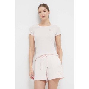 Majica kratkih rukava EA7 Emporio Armani za žene, boja: crna