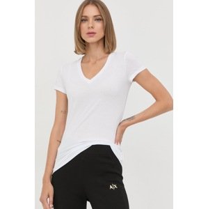 Pamučna majica Armani Exchange boja: bijela, 8NYTDH YJ16Z NOS