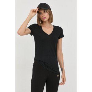 Pamučna majica Armani Exchange boja: crna, 8NYTDH YJ16Z NOS