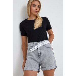 Pamučna majica Emporio Armani boja: crna