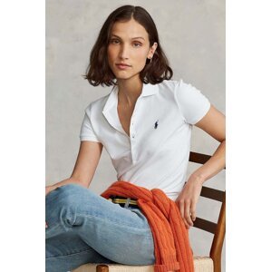 Polo majica Polo Ralph Lauren za žene, boja: bijela, s ovratnikom, 211870245001