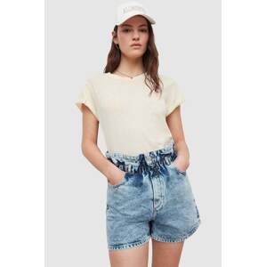 Pamučna majica AllSaints boja: bijela