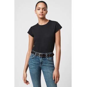 Pamučna majica AllSaints boja: crna
