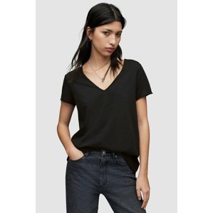 Pamučna majica AllSaints boja: crna