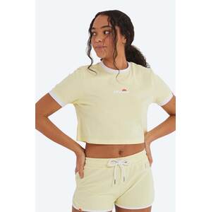 Pamučna majica Ellesse boja: žuta, SGJ11884-WHITE