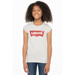 Dječja majica kratkih rukava Levi's boja: siva