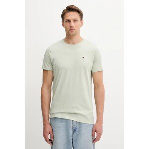 Pamučna majica Tommy Jeans boja: bijela, bez uzorka, DM0DM04411