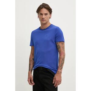 Pamučna majica Tommy Jeans za muškarce, bez uzorka, DM0DM04411