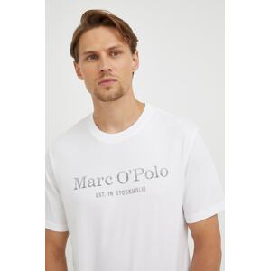Pamučna majica Marc O'Polo boja: bijela, s tiskom, B21201251052