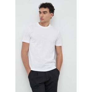 Pamučna majica Emporio Armani boja: bijela, s aplikacijom, 8N1TD2 1JGYZ