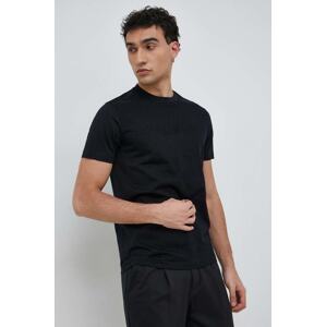 Pamučna majica Emporio Armani boja: tamno plava, s aplikacijom, 8N1TD2 1JGYZ
