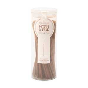Set mirisnih štapića Paddywax Cotton & Teak 100-pack