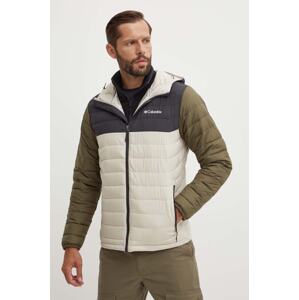 Sportska jakna Columbia Powder Lite Hooded Jkt boja: zelena, za zimu, 1693931