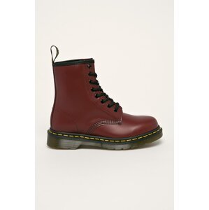 Kožne čizme Dr. Martens 1460 boja: bordo, s platformom