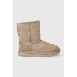 Dječje cipele za snijeg od brušene kože UGG Classic II boja: crna