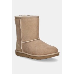 Dječje cipele za snijeg od brušene kože UGG Classic II boja: crna