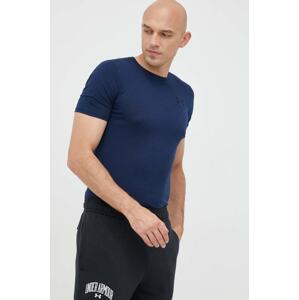 Majica kratkih rukava Under Armour za muškarce, boja: tamno plava, s tiskom, 1326799