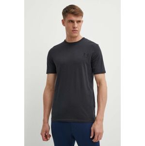 Majica kratkih rukava Under Armour za muškarce, boja: crna, s tiskom, 1326799